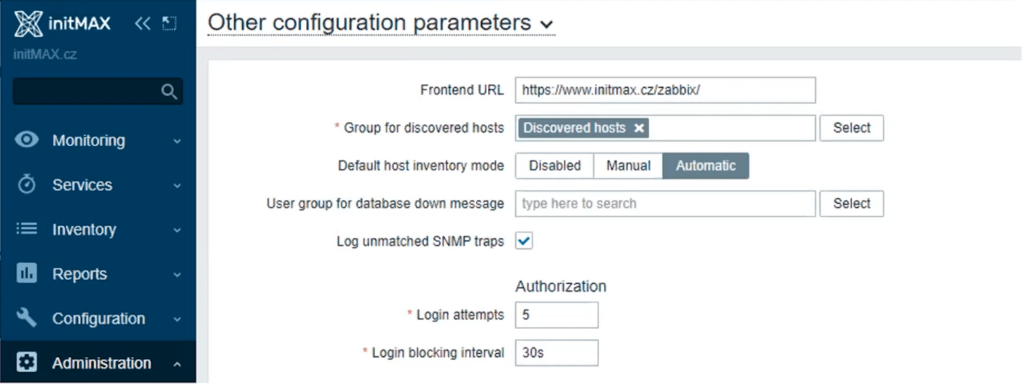 Zabbix 6.0 reporting configuration