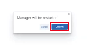 Wazuh manager restart confirmation