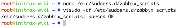 Frontend Scripts and Sudo in Zabbix - initMAX s.r.o.